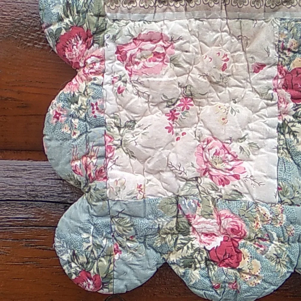⚜️ Vintage QUILTED Shabby Chic SHAM/Pillowcase PatchWork Choose Color